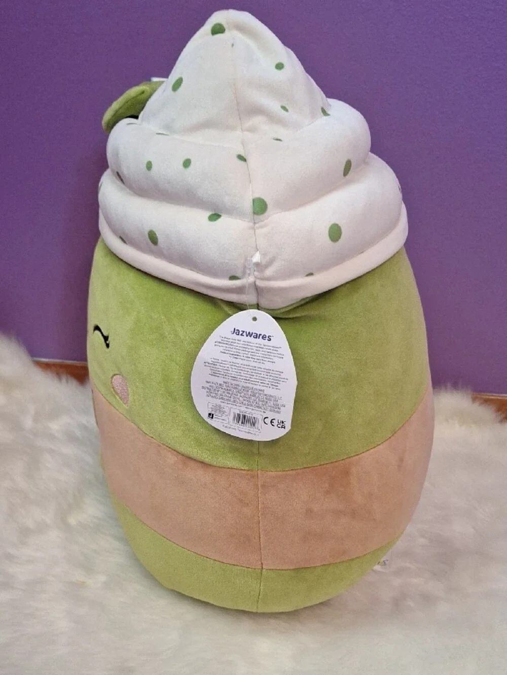 Squishmallows Zap Matcha NWT 18 inches